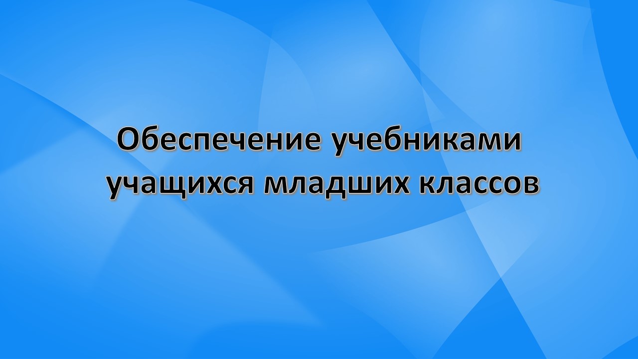 Обеспечение учебниками учащихся младших классов.